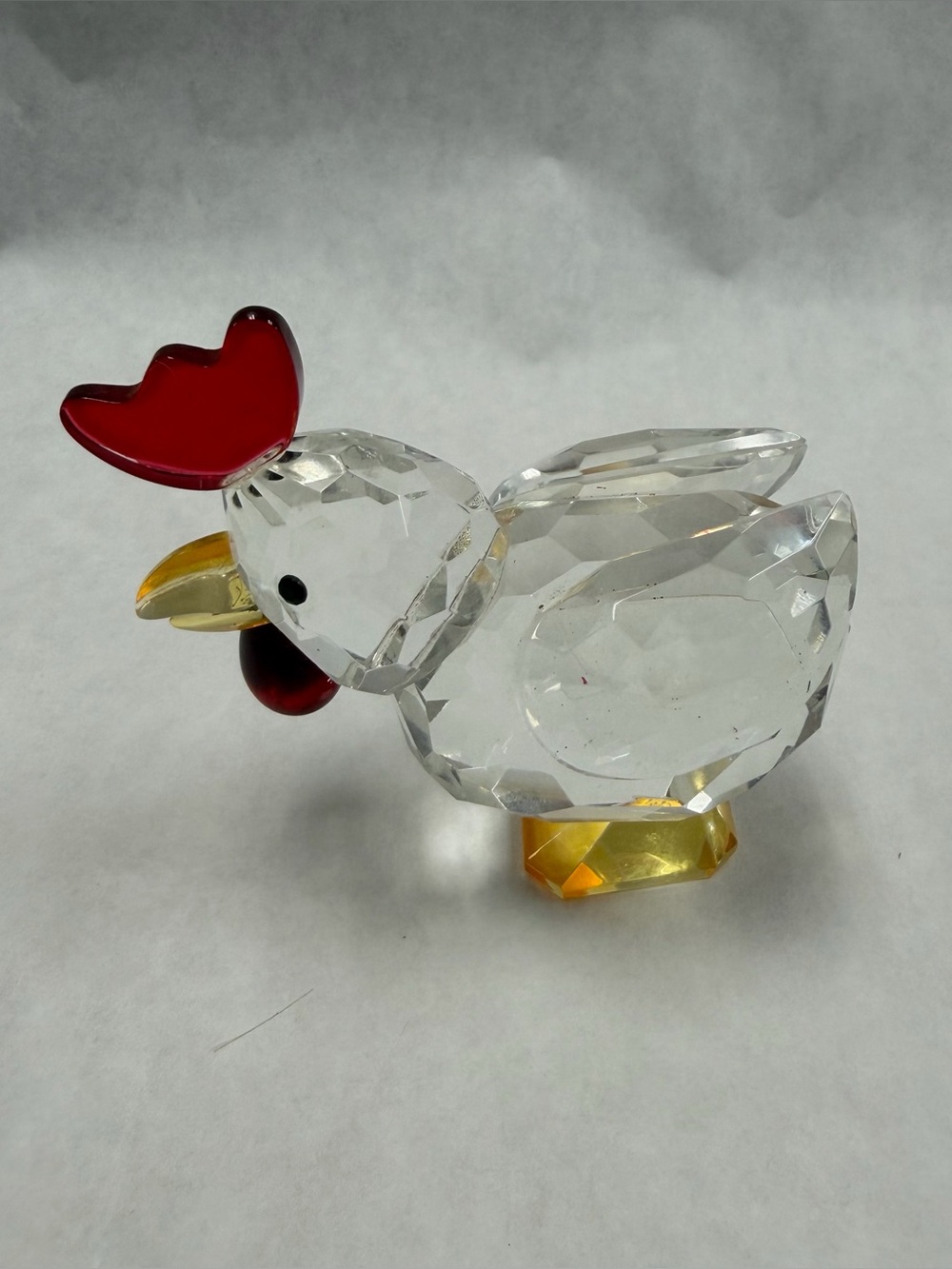 Glass Fauceted Crystal Colorful Chicken